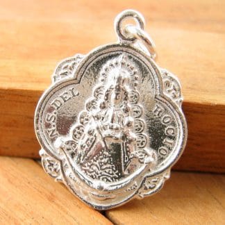 Medalla Pandereta Virgen del Rocio de Plata