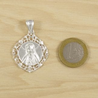 Colgante Medalla Inmaculada de Plata de Ley 925