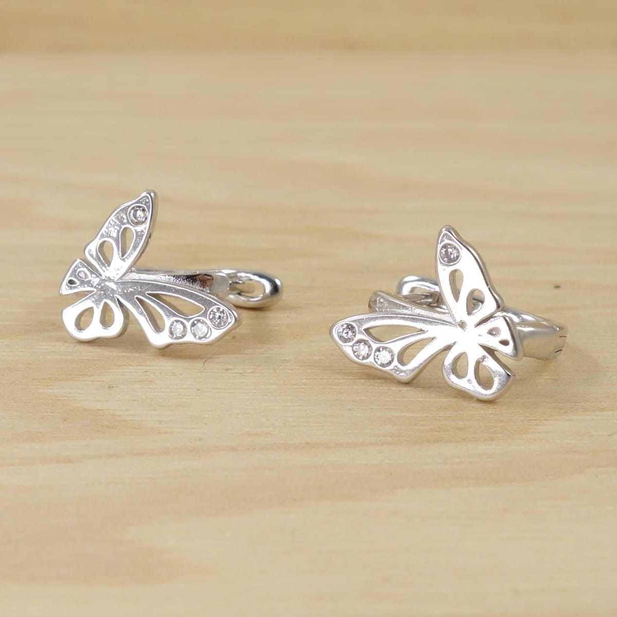 Pendientes mariposa plata, Sterling Silver